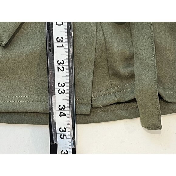 J for Justify Womens 3X Faux Suede Tunic Top Button Front Belted Casual Plus - Picture 9 of 13